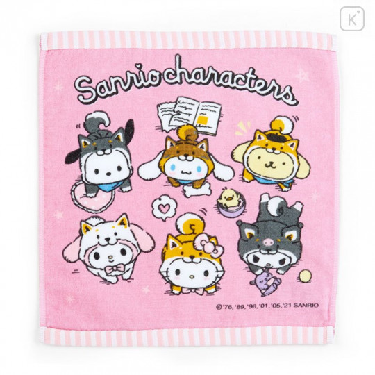 Japan Sanrio Handkerchief Petit Towel - Shiba Inu Cosplay - 1