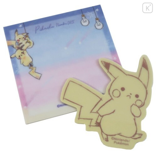 Japan Pokemon Tracing Fusen Sticky Notes - Pikachu - 2