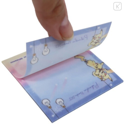 Japan Pokemon Tracing Fusen Sticky Notes - Pikachu - 3