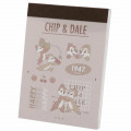 Japan Disney Mini Notepad - Chip & Dale / Mocha - 1