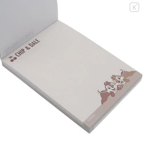Japan Disney Mini Notepad - Chip & Dale / Mocha - 3