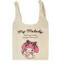 Japan Sanrio Canvas Shopping Bag (L) - My Melody / Pink - 1