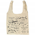Japan Sanrio Canvas Shopping Bag (L) - Little Twin Stars - 1