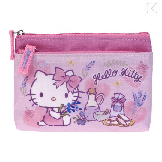 Sanrio 2 Pocket Zip Pouch - Hello Kitty - 1