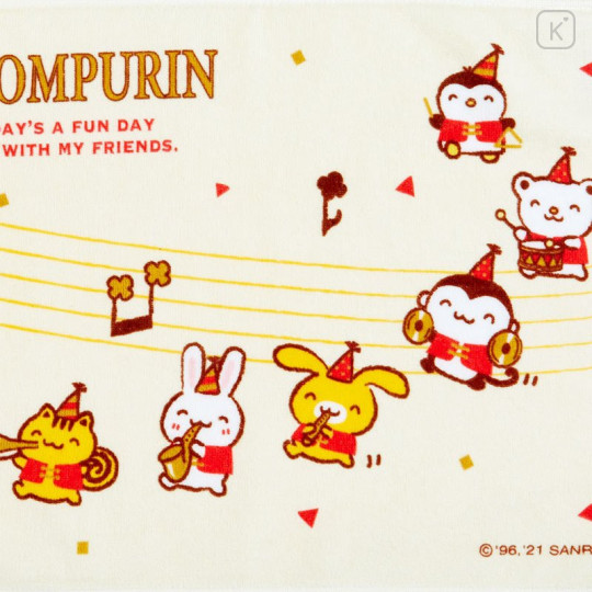 Japan Sanrio Face Towel - Pompompurin / 25th Anniversary - 3