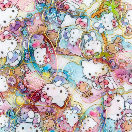 Japan Sanrio Summer T-shirt Sticker - Hello Kitty - 3
