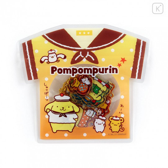 Japan Sanrio Summer T-shirt Sticker - Pompompurin - 1