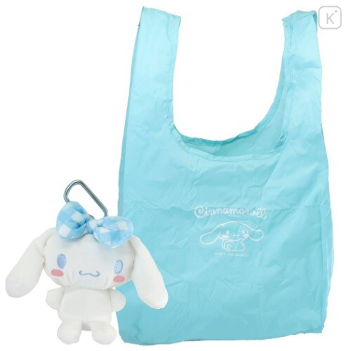 Japan Sanrio Keychain Plush Shopping Bag - Cinnamoroll - 1