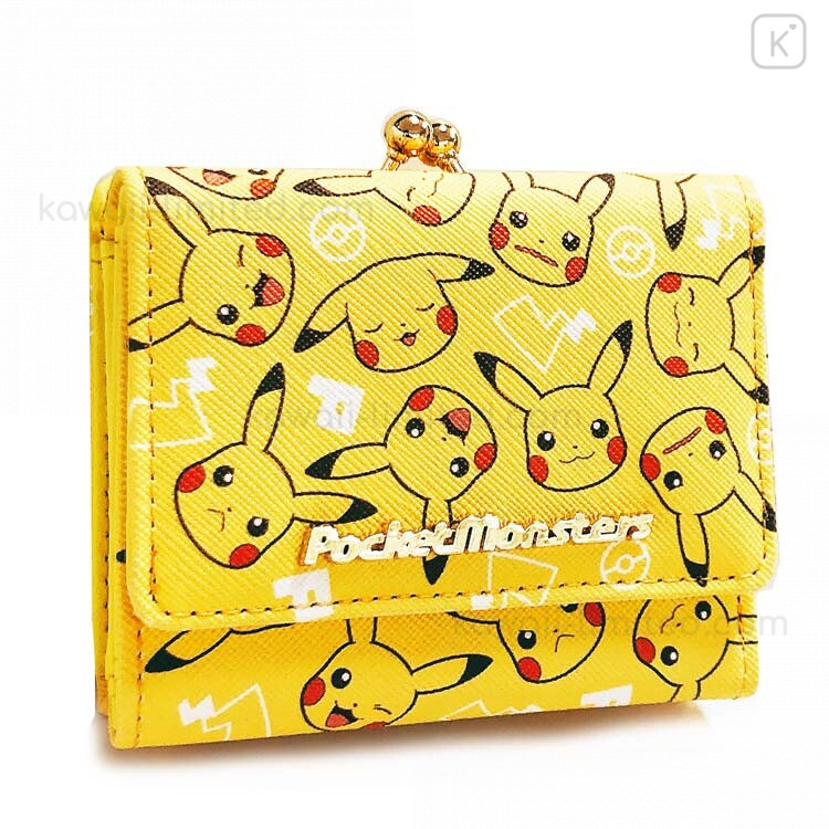 Amarillo Bioworld POKEMON All-over Pikachu Bi-Fold Wallet Monedero Yellow 12 cm 