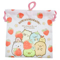 Japan San-X Drawstring Bag - Sumikko Gurashi / Strawberry Fair - 1