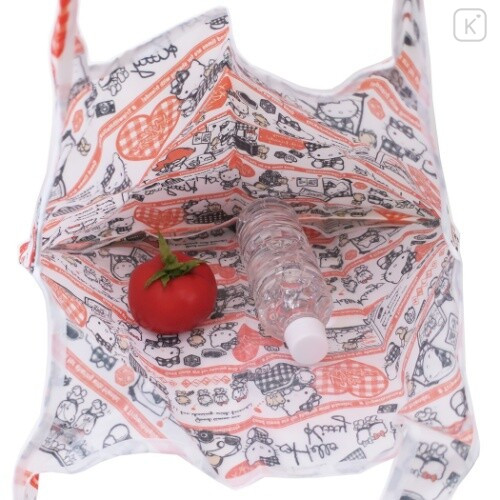 Japan Sanrio Eco Shopping Bag & Mini Bag - Hello Kitty / Memory - 2