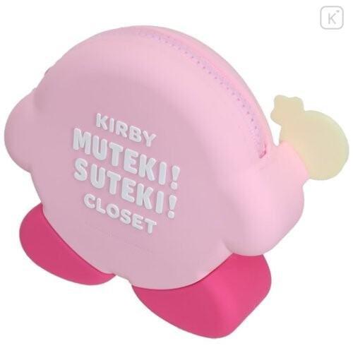 Japan Kirby Silicone Rubber Zip Pouch - Lollipop Muteki Suteki Closet - 4