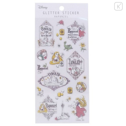 Japan Disney Glitter Sticker - Rapunzel - 1