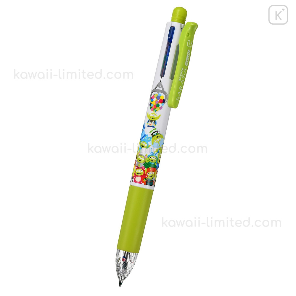 Japan Disney Sarasa Multi 4 1 Gel Pen Mechanical Pencil Aliens Kawaii Limited