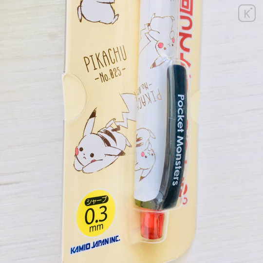 Japan Pokemon Kuru Toga Mechanical Pencil - Pikachu White - 2