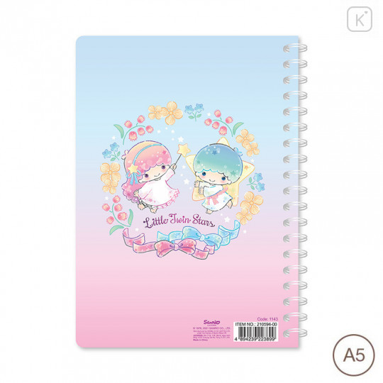 Sanrio A5 Twin Ring Notebook - Little Twin Stars 2021 - 2