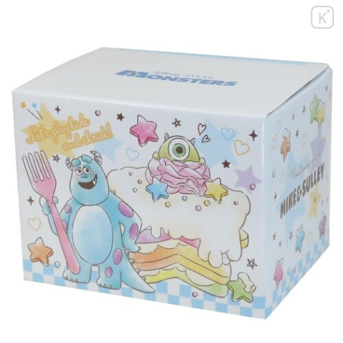 Japan Disney Ceramic Mug - Monster Company Colorful Cake - 4