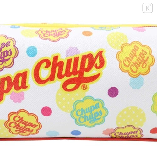 Japan Chupa Chups Zipper Pen Pouch - White - 4