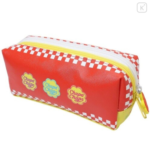 Japan Chupa Chups Zipper Pen Pouch - Red - 2