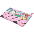 Japan Crayon Shin Chan Flat Pouch - Friends in Kindergarten Bus - 3
