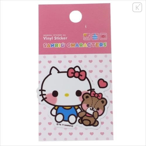Japan Sanrio Vinyl Sticker - Hello Kitty / Heart Series - 2