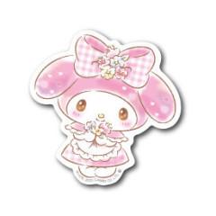 Japan Sanrio Vinyl Sticker - Melody / Glitter