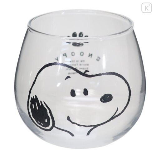  金正陶器(Kaneshotouki) Peanuts 609125 Snoopy Glass Float Glass,  Approx. 10.1 fl oz (310 ml), Retro Cafe, Made in Japan : Home & Kitchen