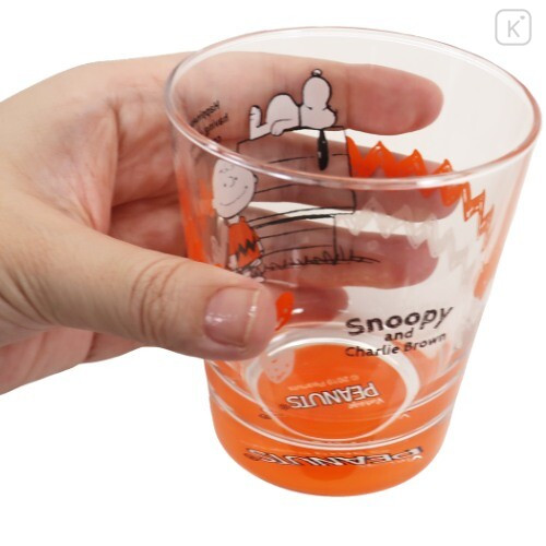 Japan Snoopy Glass - Charlie Orange - 2