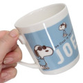 Japan Peanuts Porcelain Mug - Snoopy Joe Cool / Blue - 2