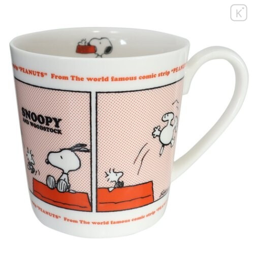 Japan Snoopy Ceramics Mug - Red - 1