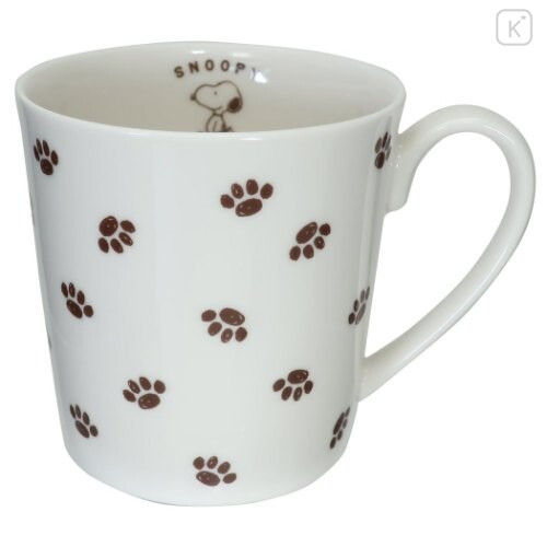 Japan Snoopy Ceramics Mug - Dog Palm - 1