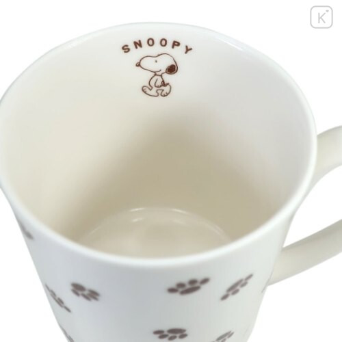 Japan Snoopy Ceramics Mug - Dog Palm - 3