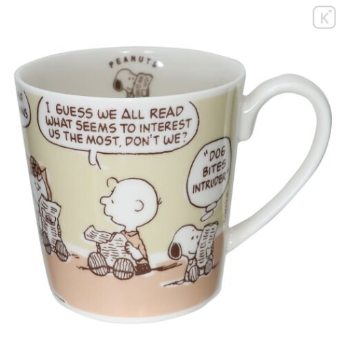 Japan Snoopy Ceramics Mug - Friends Comic - 1