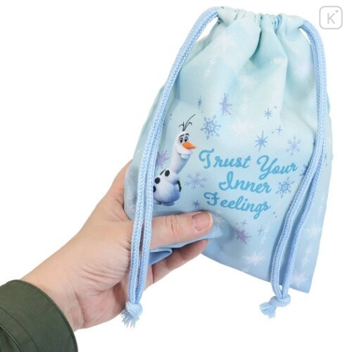 Japan Disney Drawstring Bag - Frozen II Elsa & Anna - 2