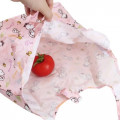 Japan Snoopy Eco Shopping Bag with Mini Bag - Light Pink - 2