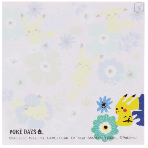 Japan Pokemon Sticky Note - Pikachu / Poke Days 3 Pink - 3