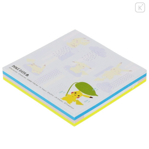 Japan Pokemon Sticky Note - Pikachu / Poke Days 3 Blue - 4