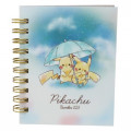 Japan Pokemon Twin Ring Mini Notebook - Pikachu / Umbrella - 1