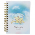 Japan Pokemon Twin Ring A6 Notebook - Pikachu / Umbrella - 1