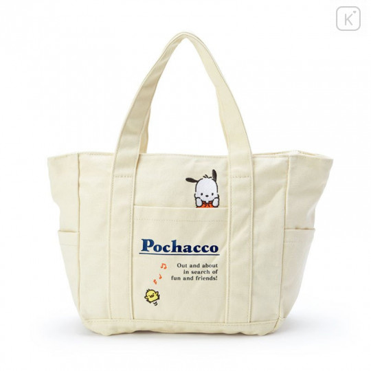 Japan Sanrio Canvas Handbag - Pochacco - 1