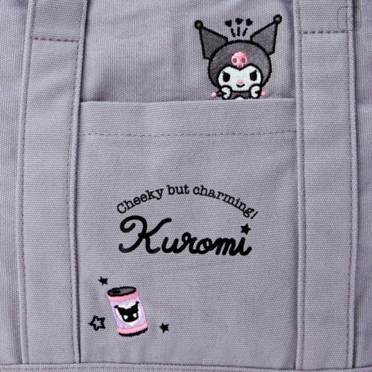 Japan Sanrio Canvas Handbag - Kuromi - 2