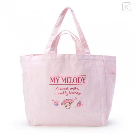Japan Sanrio Canvas 2way Tote Bag - My Melody - 1