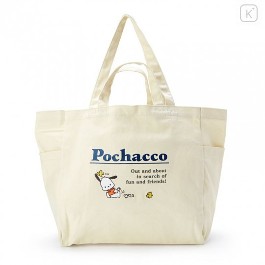 Japan Sanrio Canvas 2way Tote Bag - Pochacco - 1