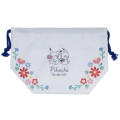Japan Pokemon Drawstring Bag - Pikachu White (M) Lunch Bag - 3