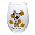 Japan Disney Round Glass Tumbler - Winnie The Pooh - 1