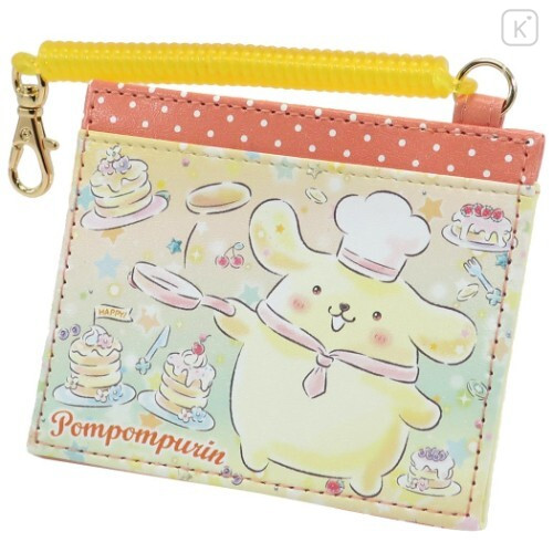 Japan Sanrio Pass Case Card Holder - Pompompurin & Pancake - 1
