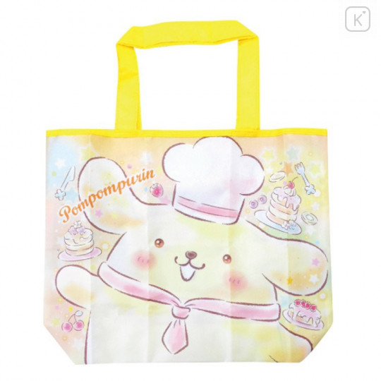 Japan Sanrio Wide Eco Shopping Bag - Pompompurin Smile - 1