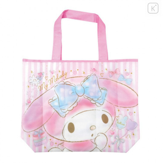 Japan Sanrio Wide Eco Shopping Bag - My Melody Smile - 1
