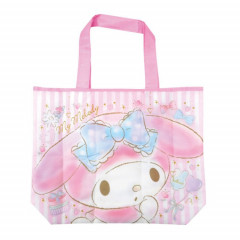 Japan Sanrio Wide Eco Shopping Bag - My Melody Smile