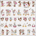 Japan Disney Kiratto Mark Seal Sticker - Mickey & Minnie Donald & Daisy Love Birds - 2
